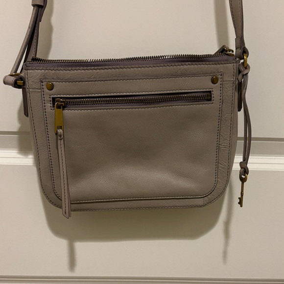 Fossil Taupe Crossbody Bag - Picture 1 of 5